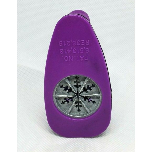 Purple Glitter EK Success Snowflake Pop Up Craft Paper Shaper Scrapbooking - Picture 8 of 12